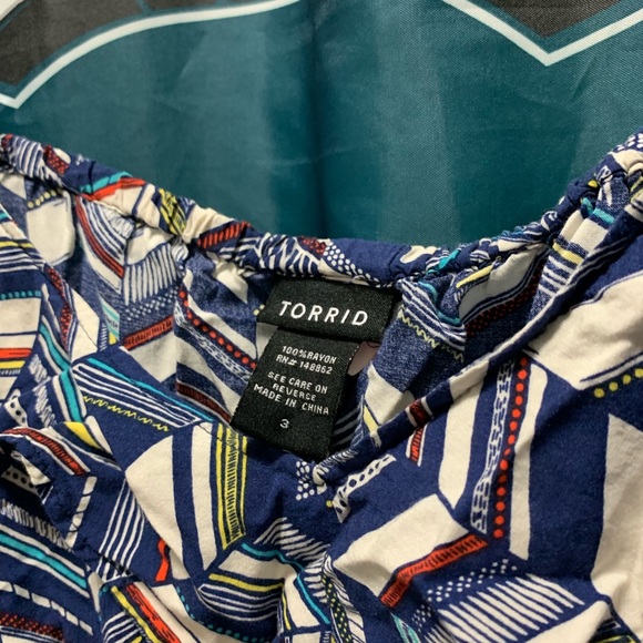 Torrid Blue blouse - Picture 2 of 2